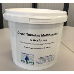 Cloro 5 Acciones en Tabletas de 200 g (E-5 kg)