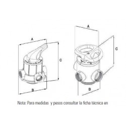 Válvula Filtración Manual 3 Vias