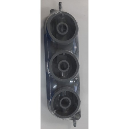 Cabezal Triple  gris con inserto V13 con 2 espigas 8mm
