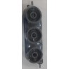 Cabezal Triple  gris con inserto V13 con 2 espigas 8mm