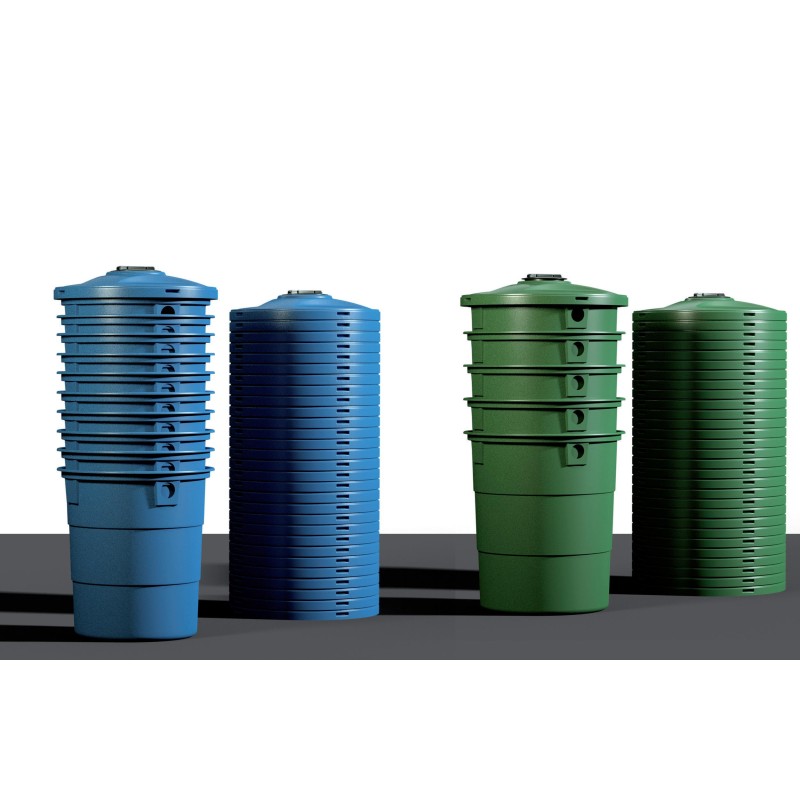 Depósitos aéreos cónicos con tapa