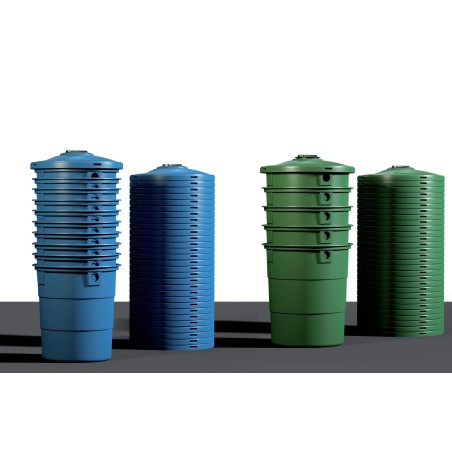 Depósitos aéreos cónicos con tapa