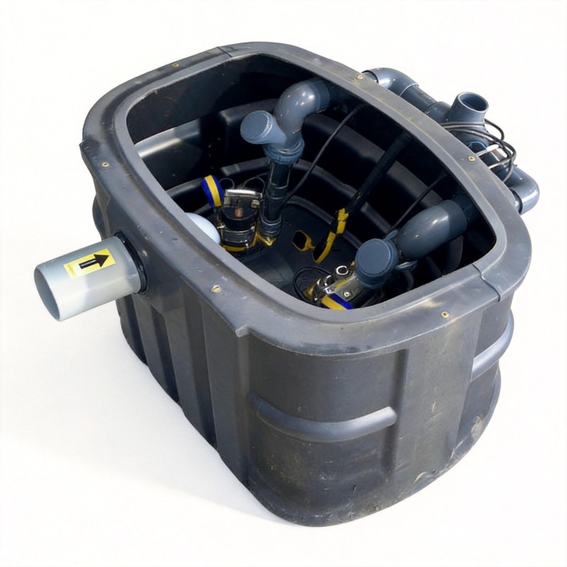 Estación de Bombeo una Bomba Depósito 500 l