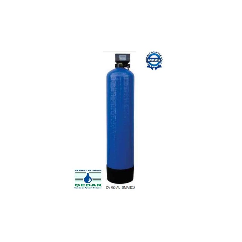 Filtro de Carbón 100 l | Caudales: 3,0/0,50/0,3 m³/h | Automático