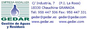 GEDAR: Equipos y Productos para el AGUA Logo
