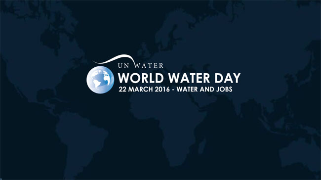 Logo del Día Mundial del Agua 2016 - Agua y Trabajo